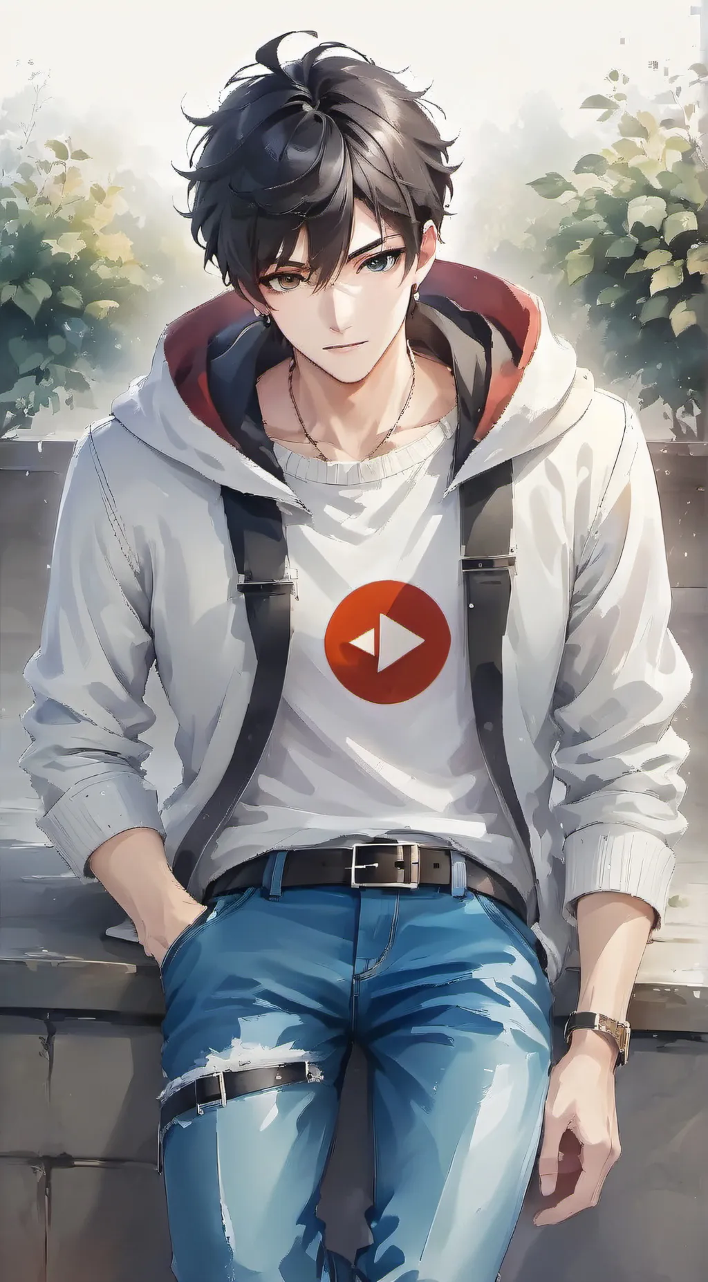 ai character: YouTube background