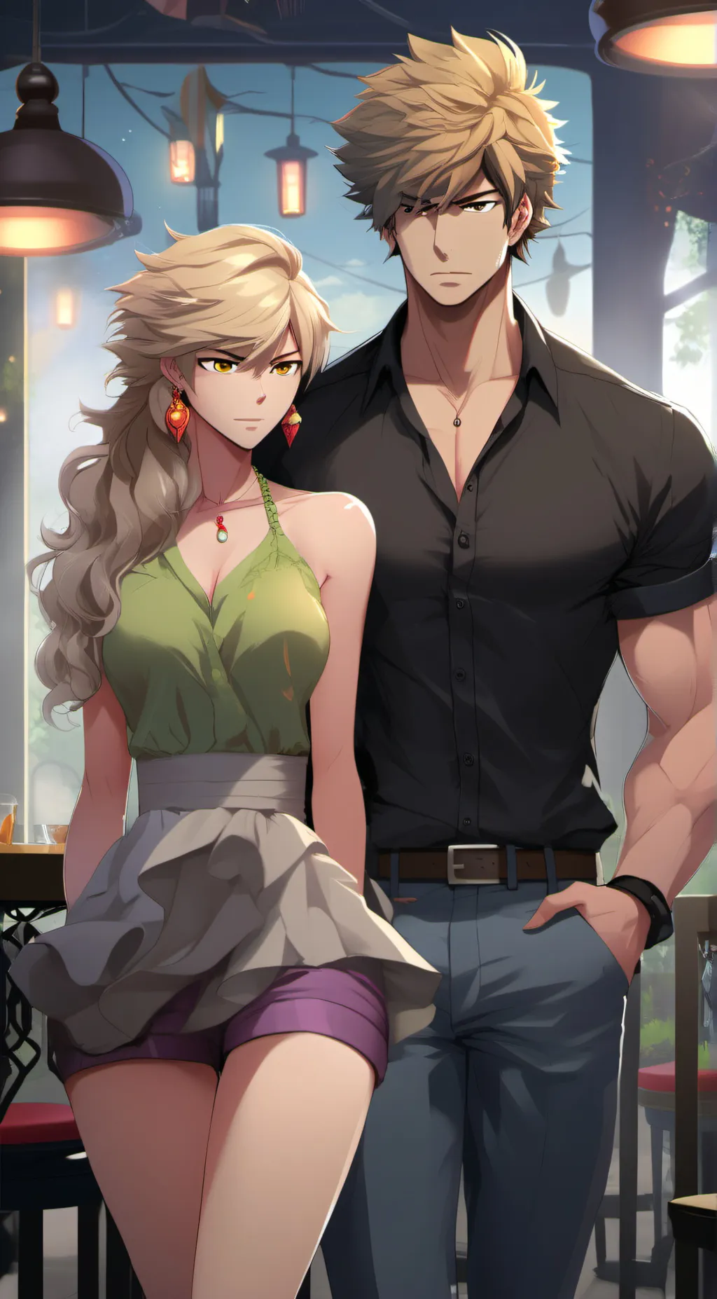 ai character: bakugo  background