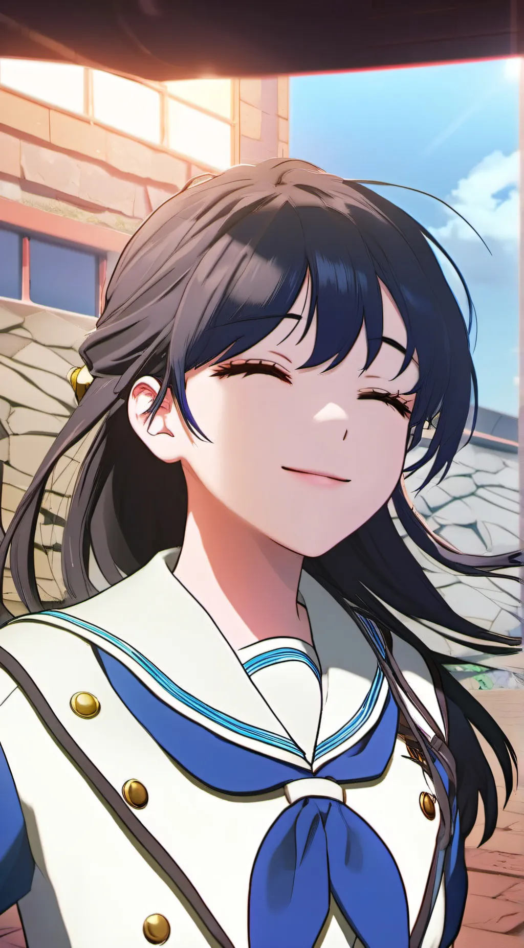 ai character: Sakura background