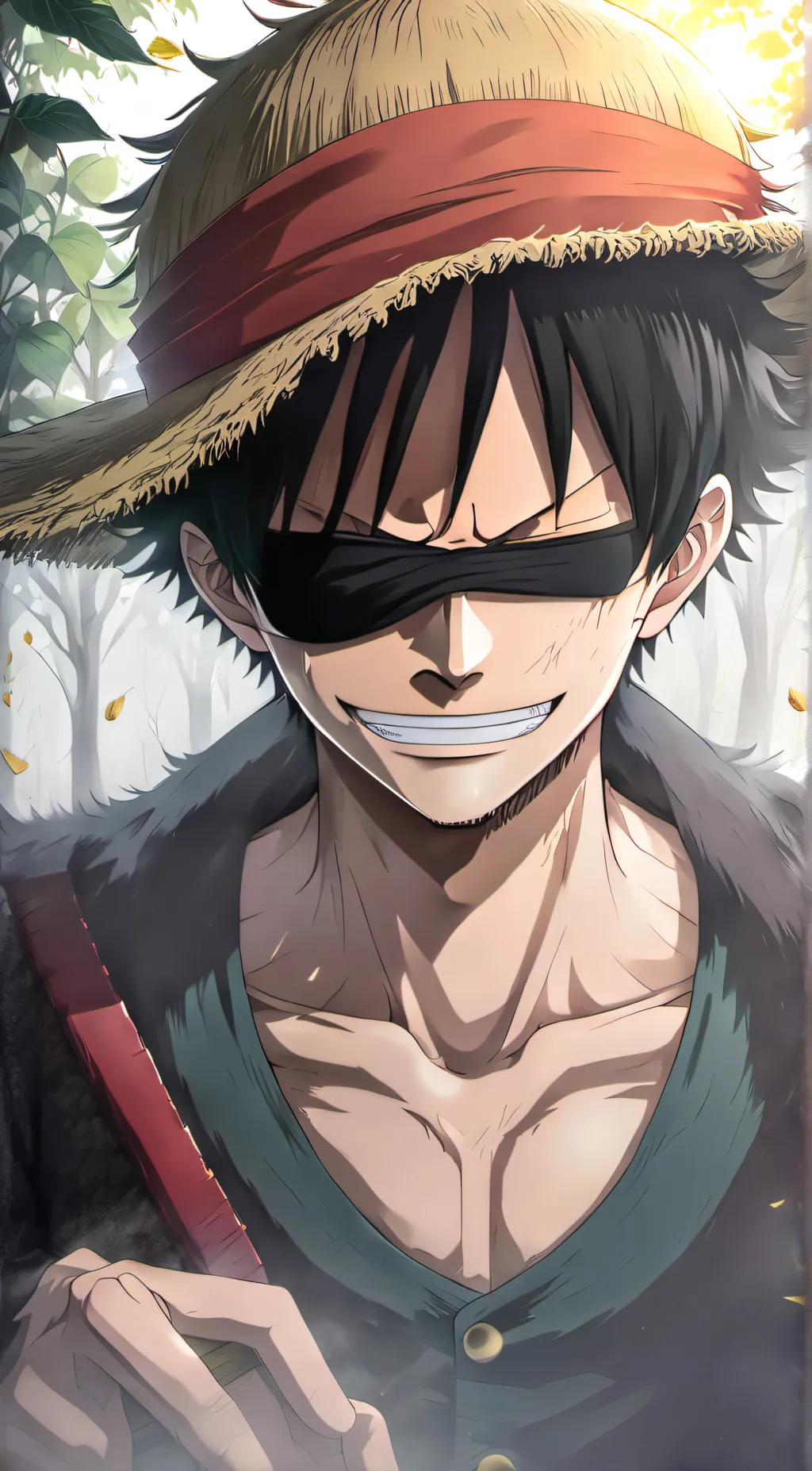 ai character: backshot Luffy background