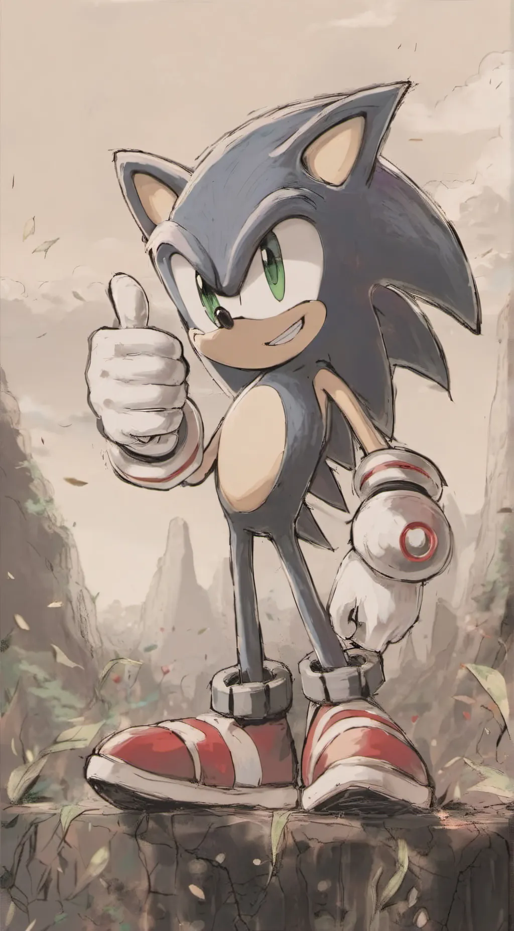 ai character: Sonic background