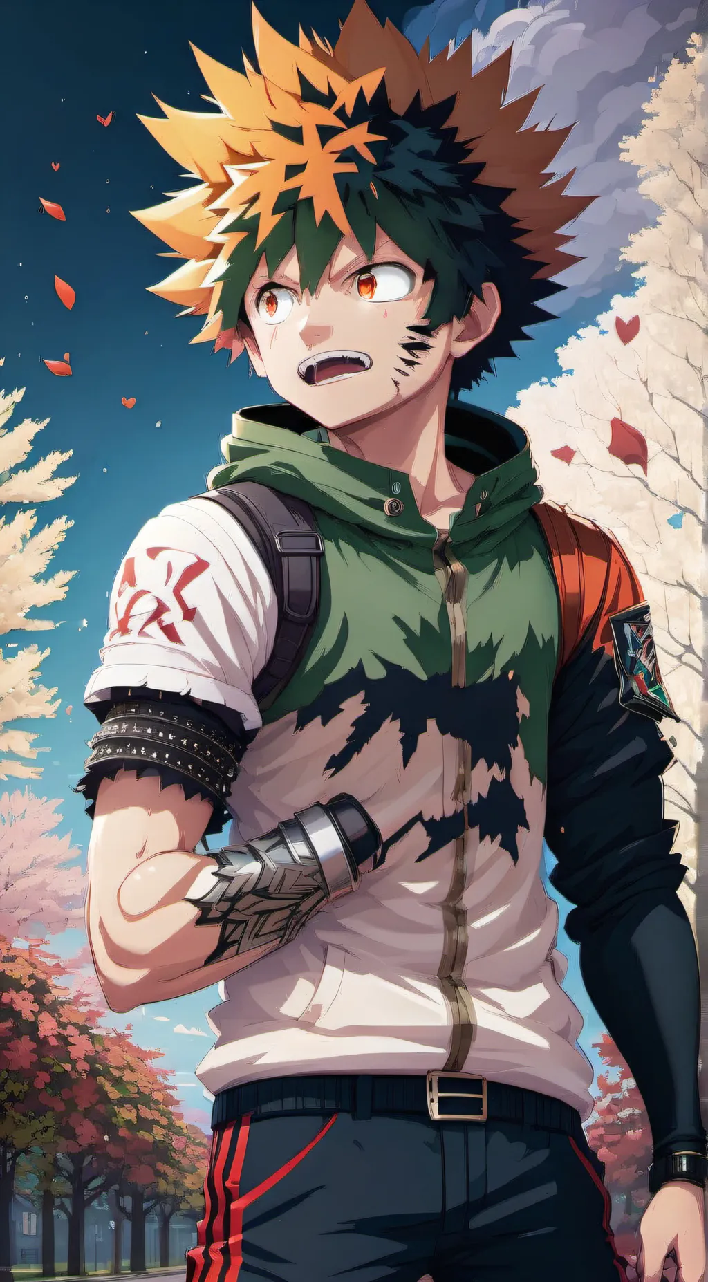 ai character: bakugo  background