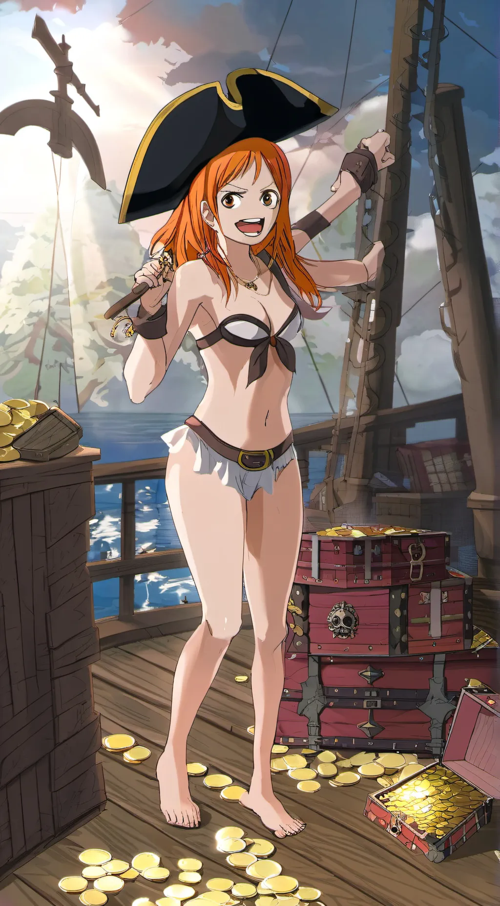 ai character: nami background