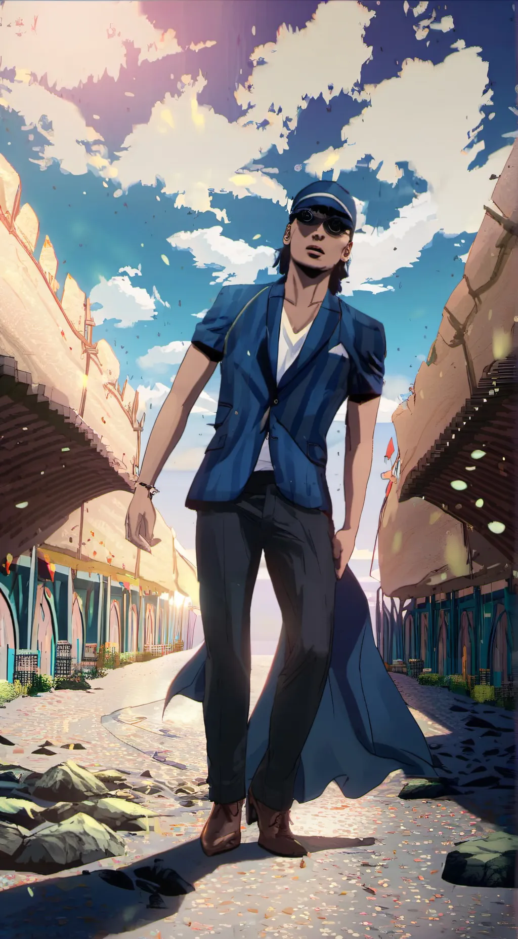 ai character: peso pluma  background