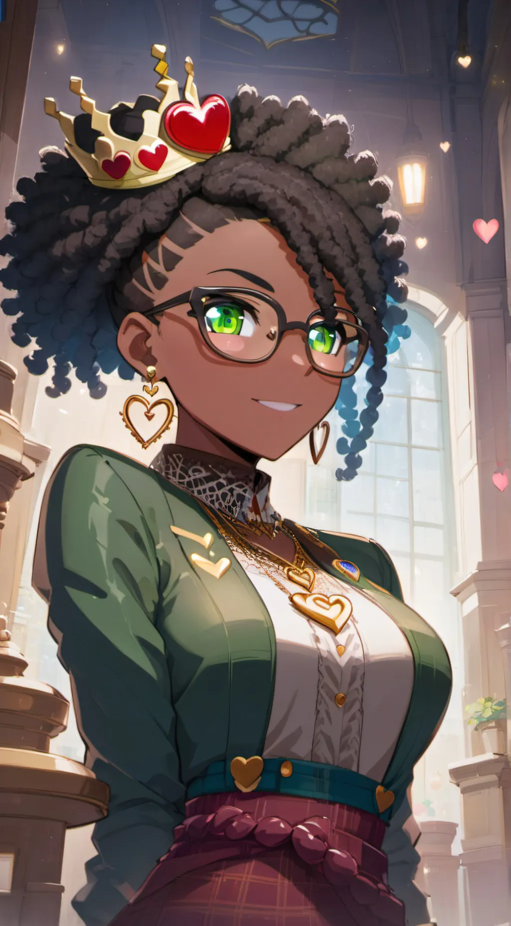 ai character: rose background