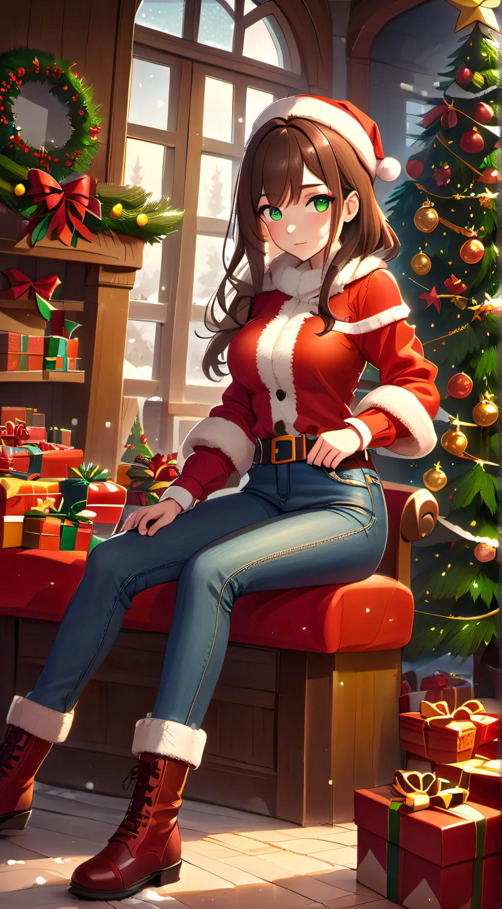 ai character: Ivy Claus background