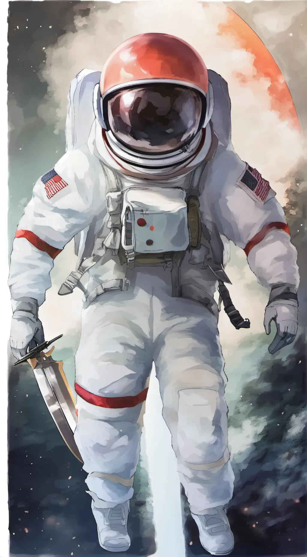 ai character: REEEEEEEEEEEEEEEED background