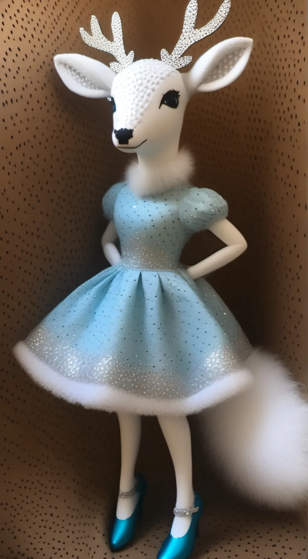 ai character: Snowfall background