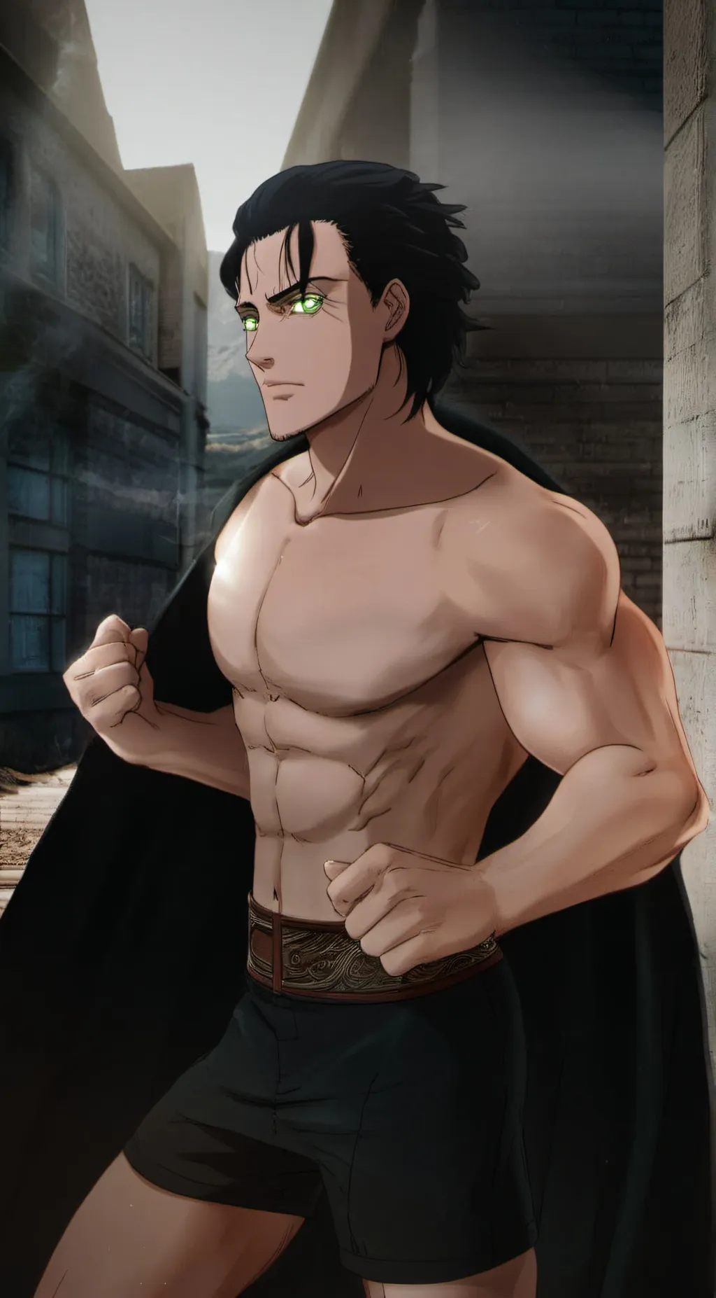 ai character: Eren yager background
