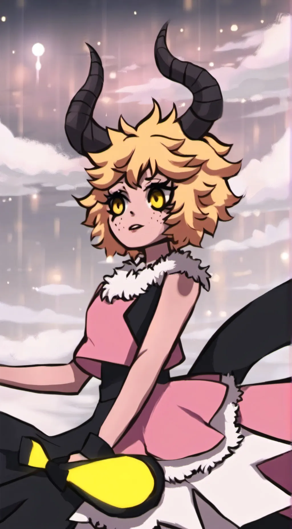 ai character: Mina☆ background