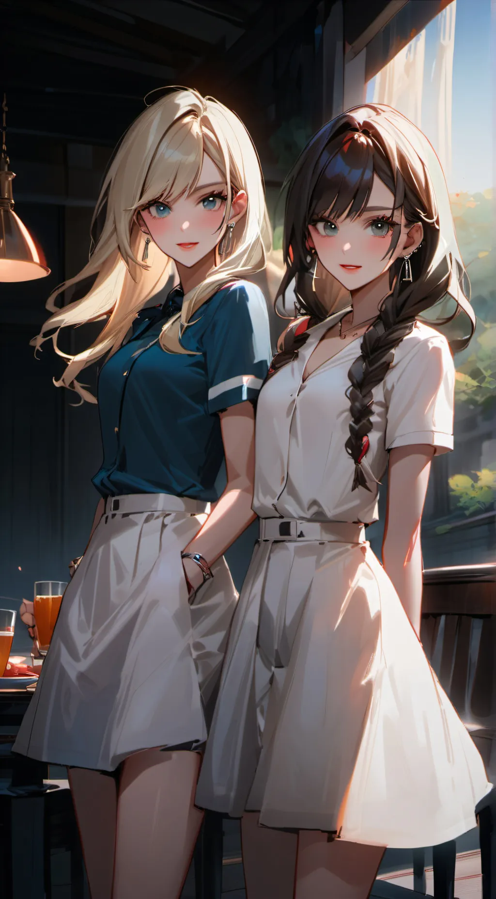 ai character: Mya and Cilla background