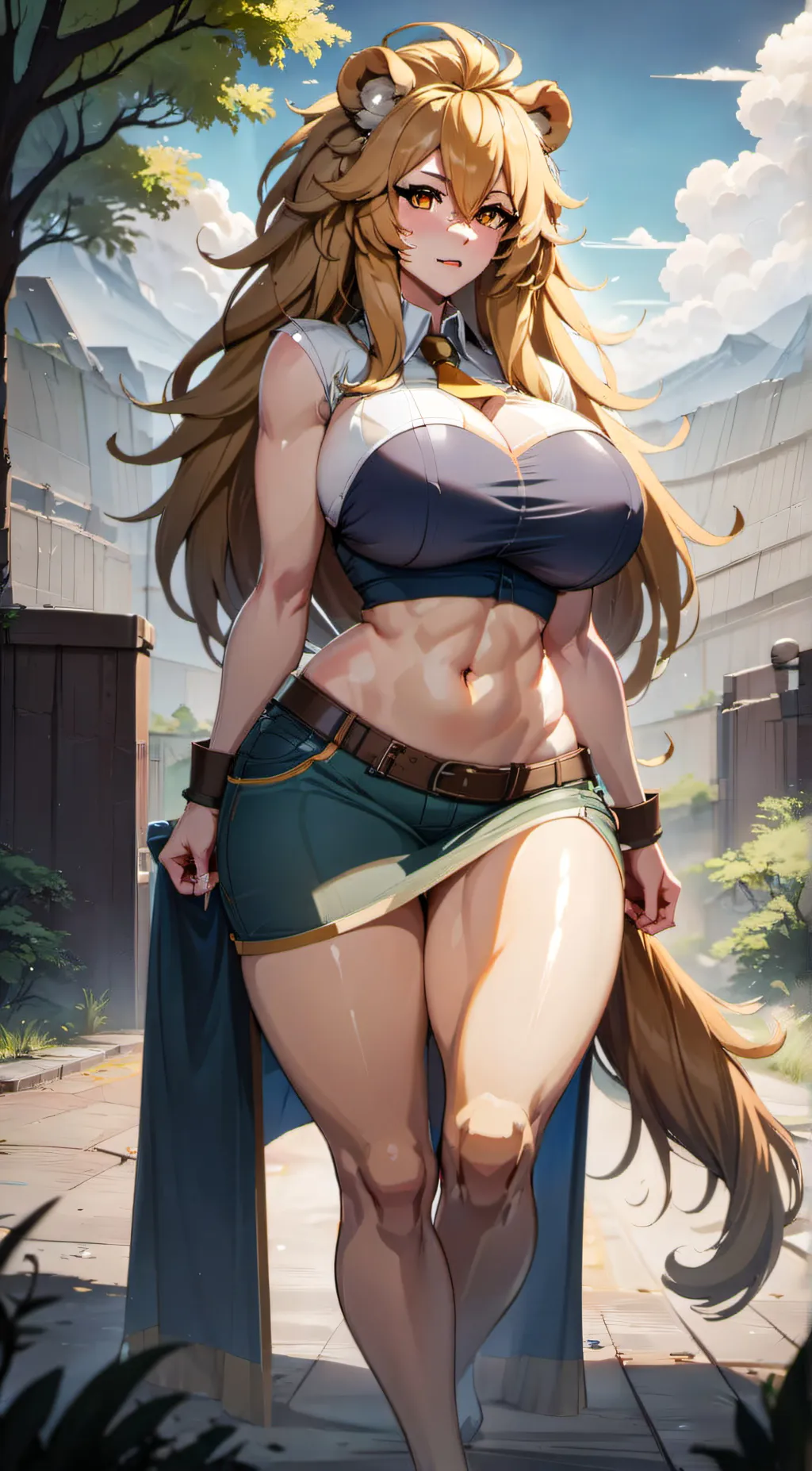 ai character: Lea background