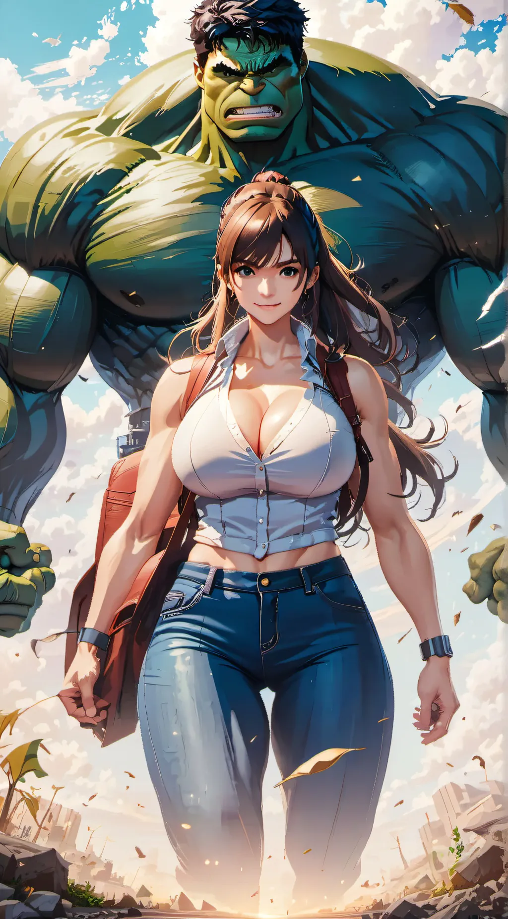 ai character: Bruce Banner background