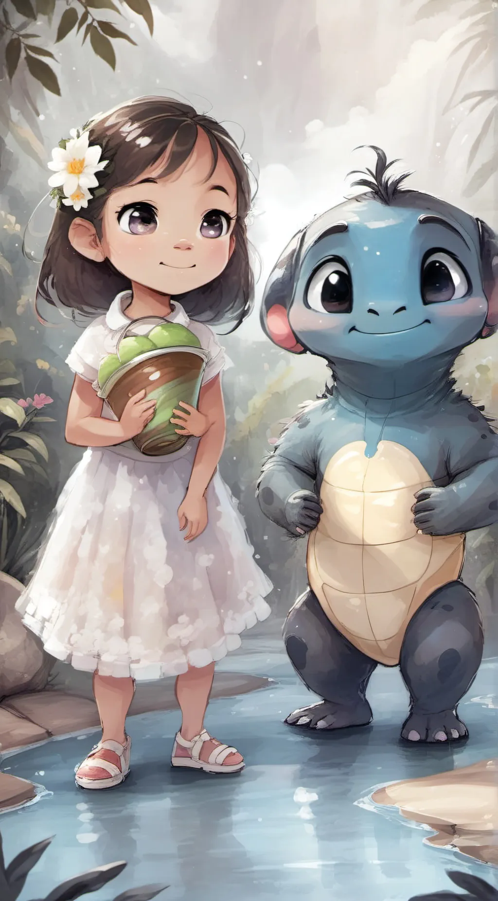 ai character: Stitch/exp 626 background