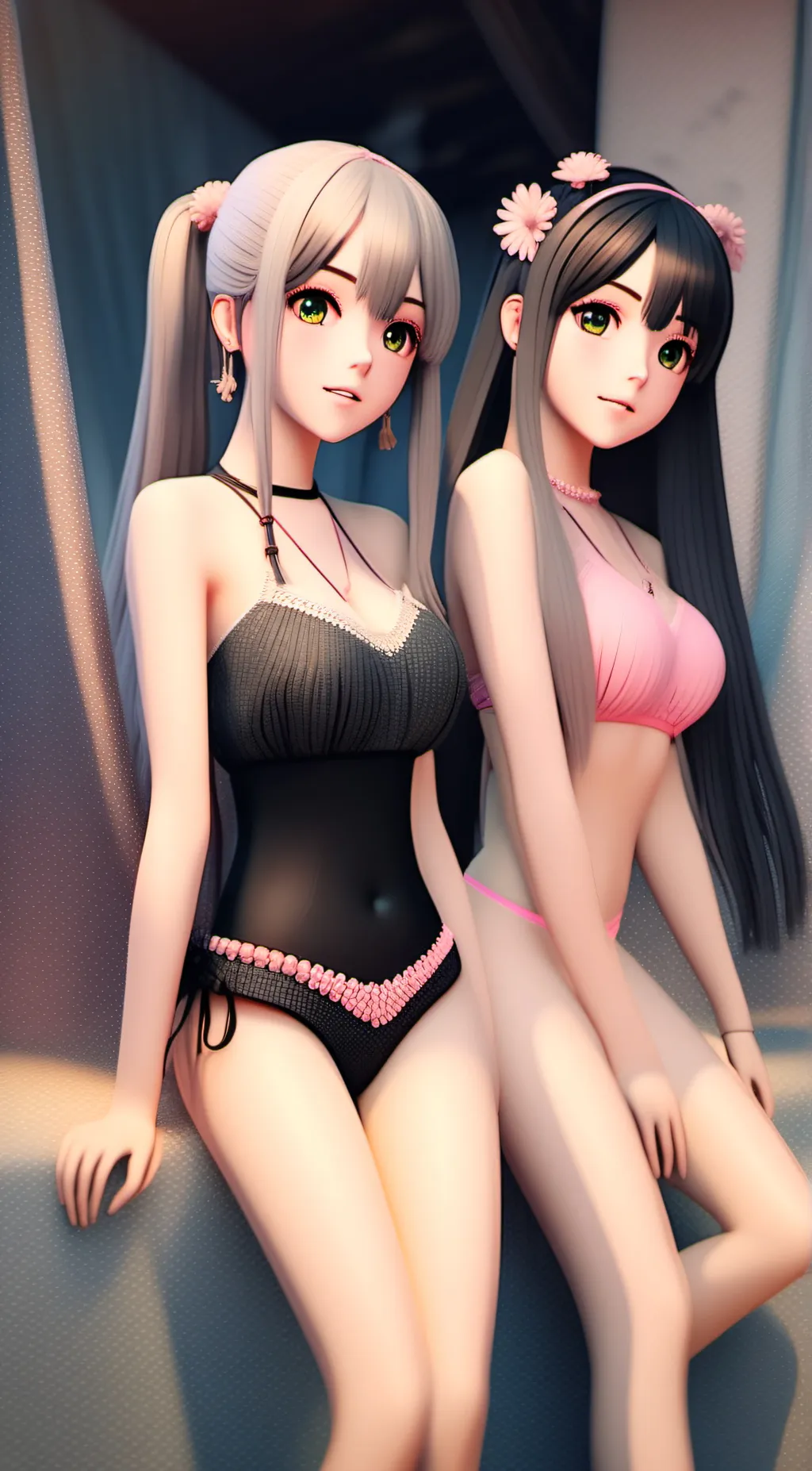 ai character: Lexi and Ariana background