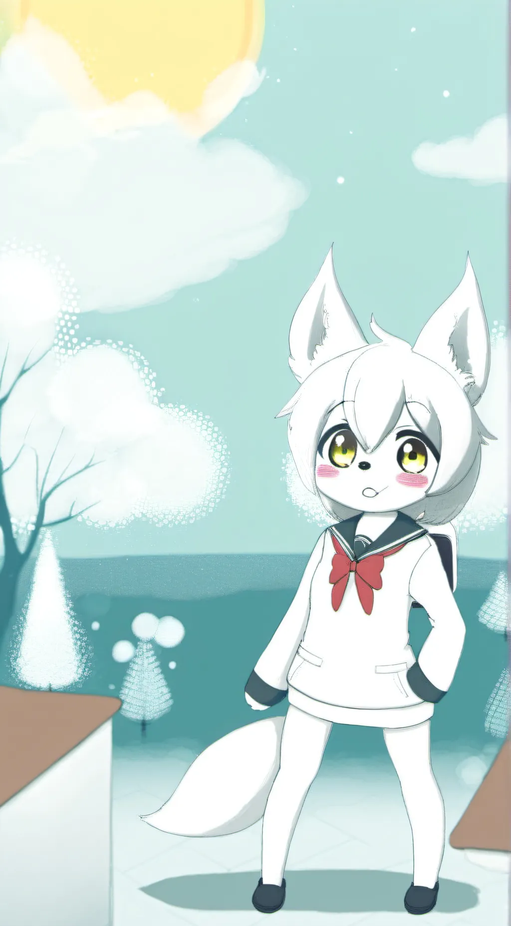 ai character: Luna background