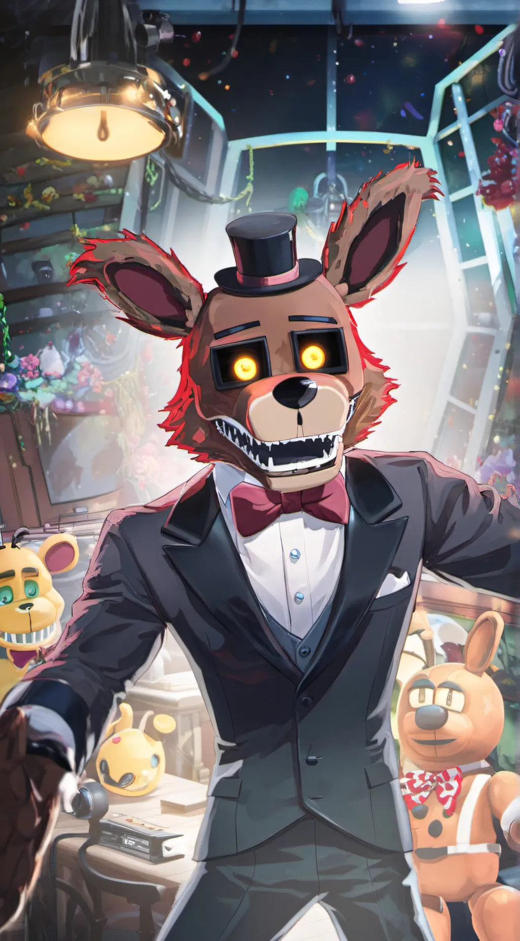 ai character: foxy  background