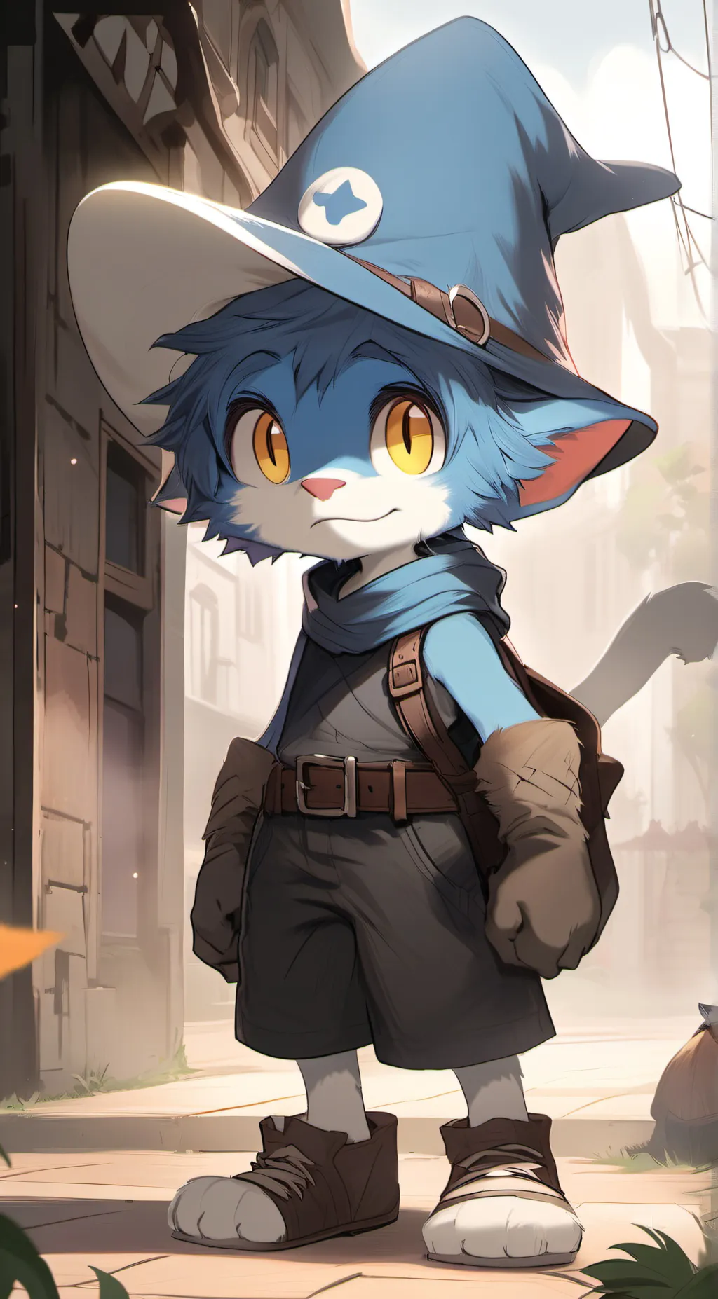 ai character: Smurf Cat background