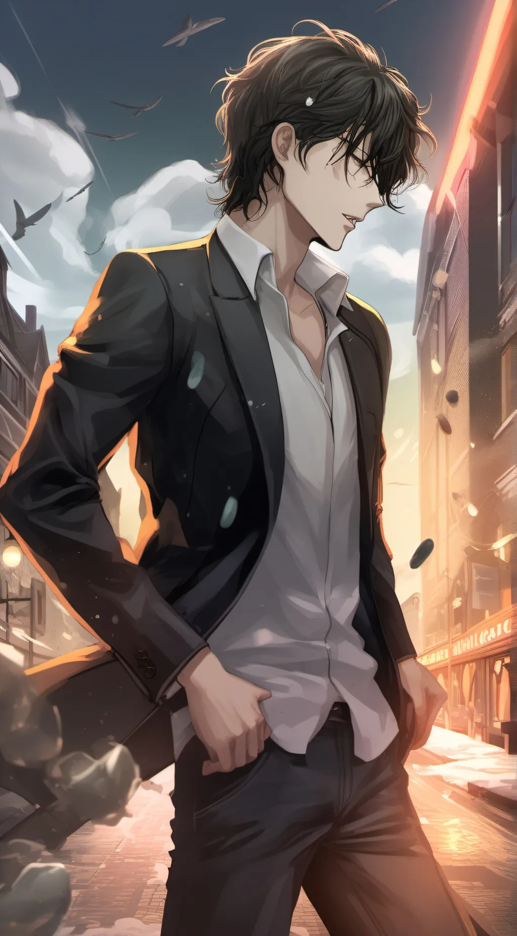 ai character: Leo🧛‍♀️ background