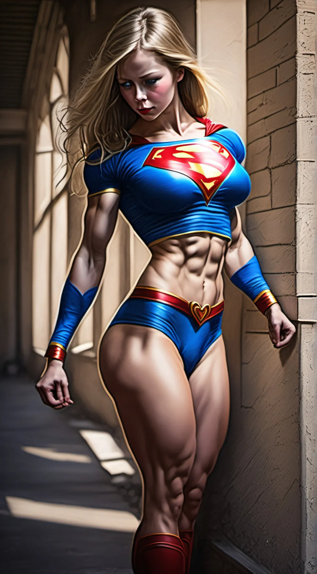 ai character: Supergirl background