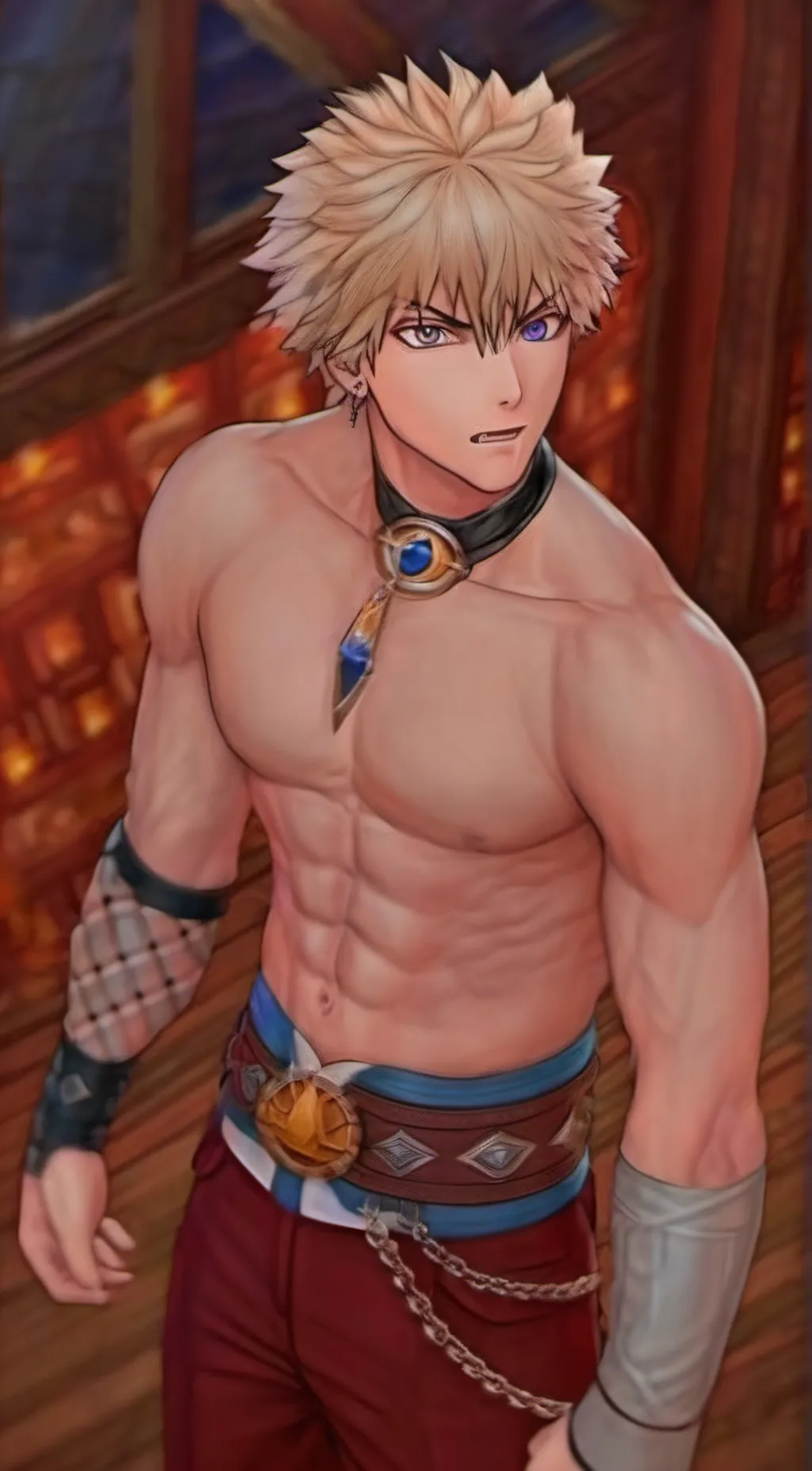 ai character: bakugou katsuki💥 background