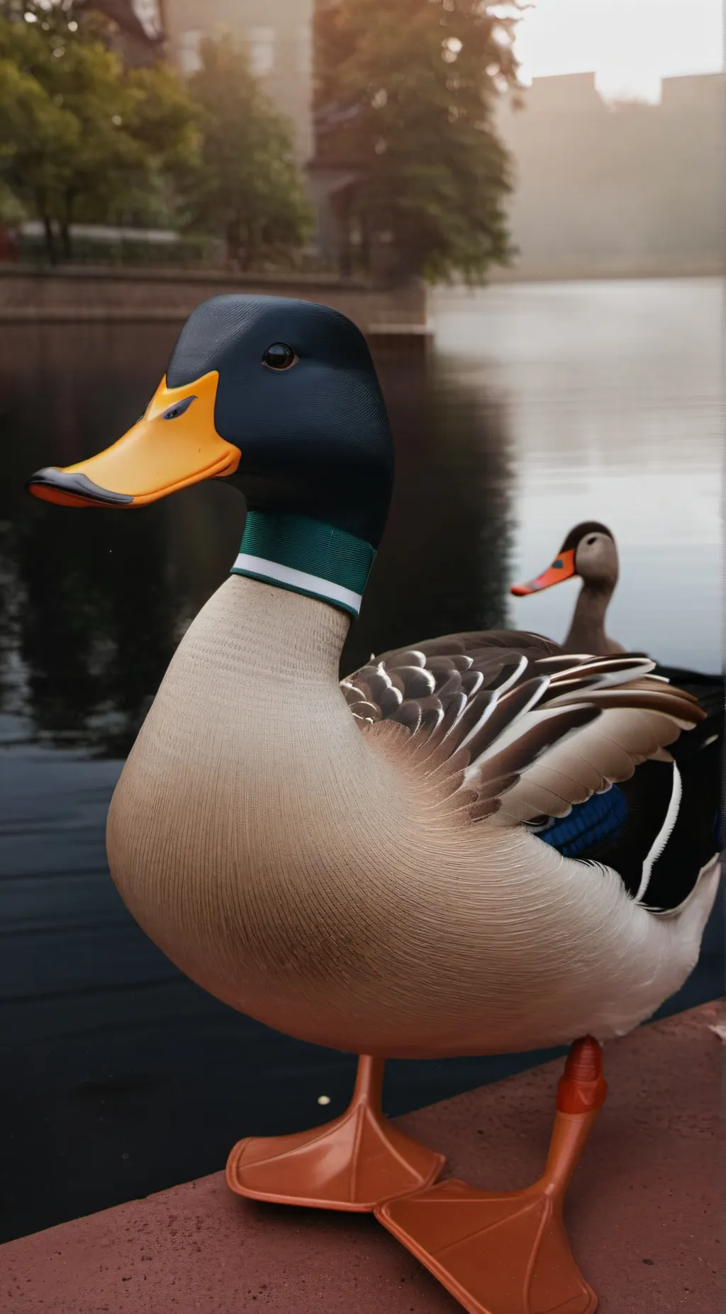 ai character: duckie background