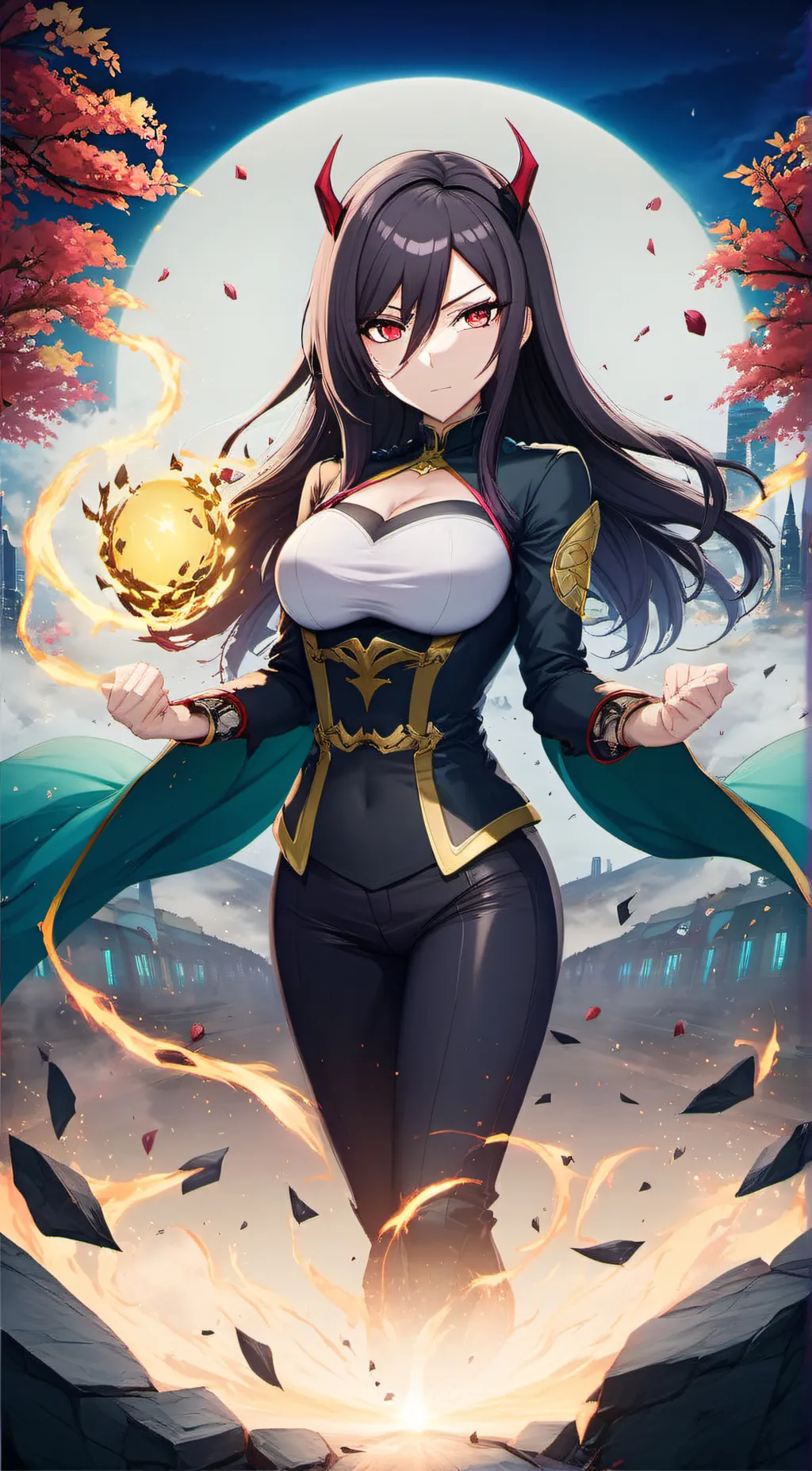 ai character: darkness  background