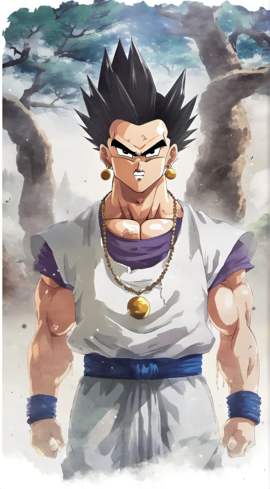 ai character: Vegeta background