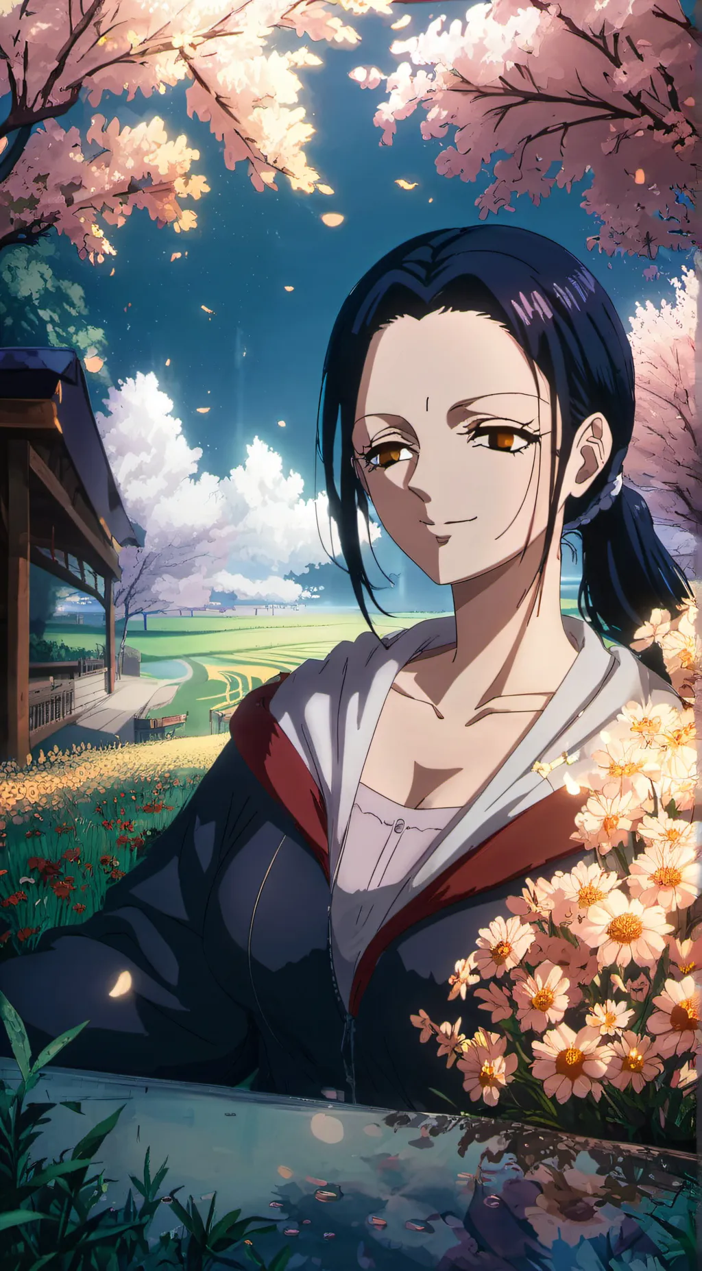 ai character: Nico robin background