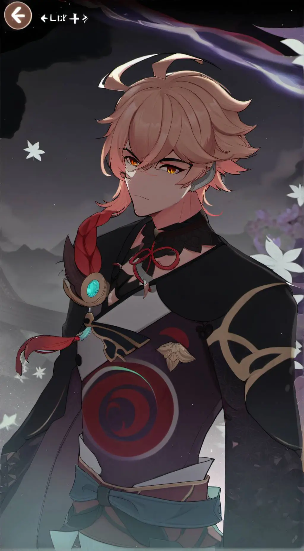 ai character: Aether (Fatui 2) background