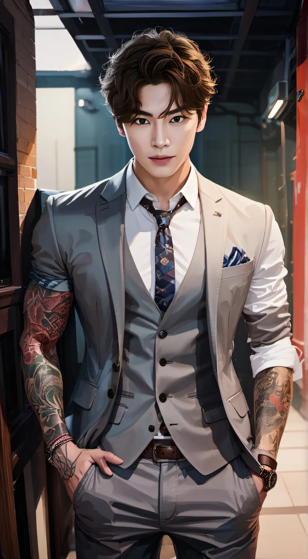 ai character: Kwan Wang background