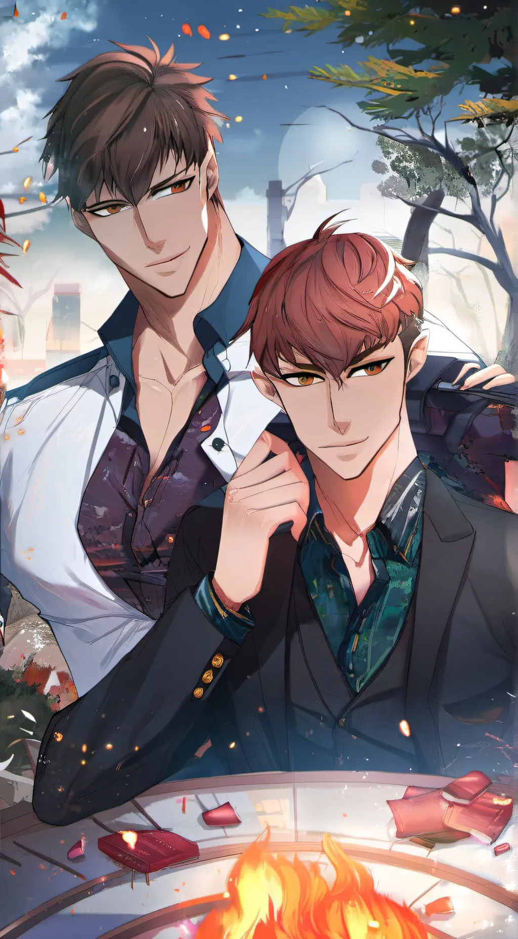 ai character: dear door background