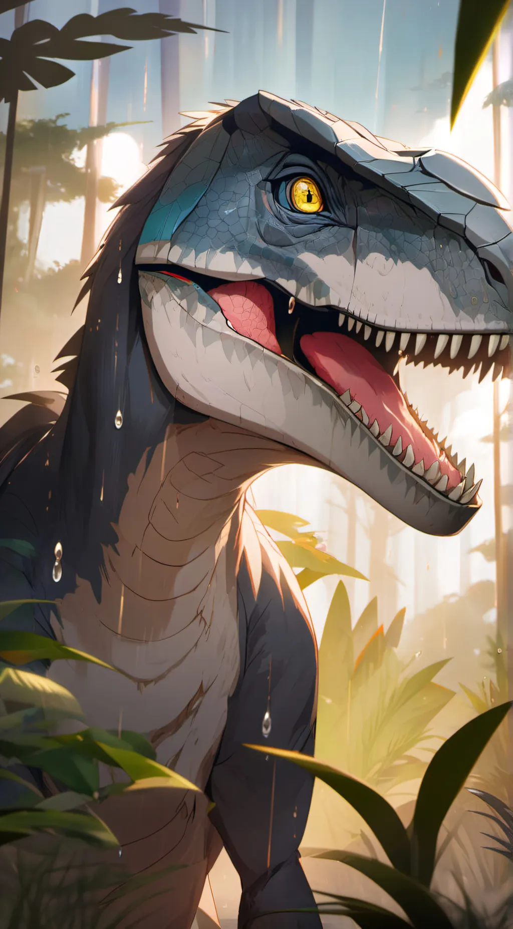 ai character: (Female)Raptor background