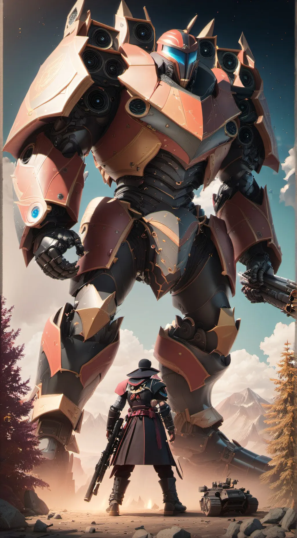 ai character:  strong speak Mac background