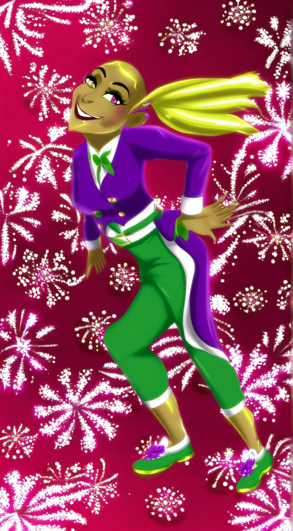 ai character: slay monster 💅💅💅💅👍 background