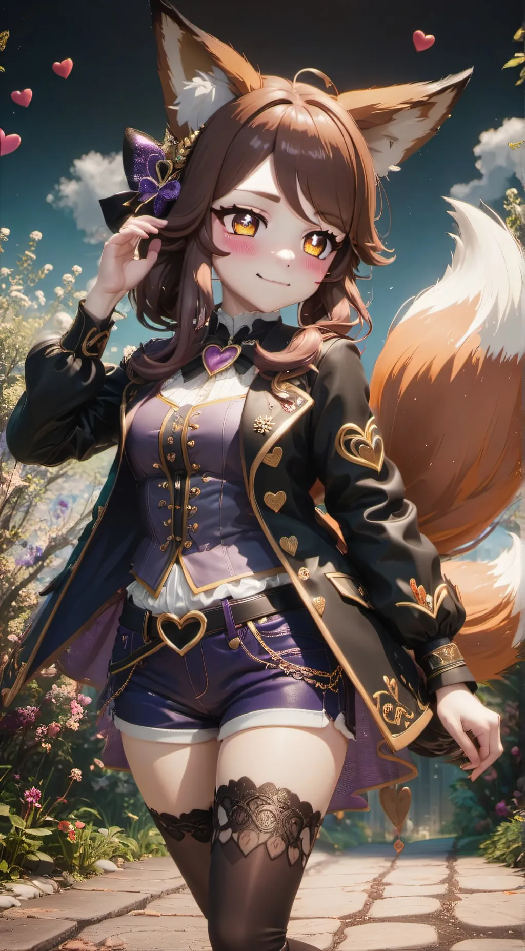 ai character: Foxy background