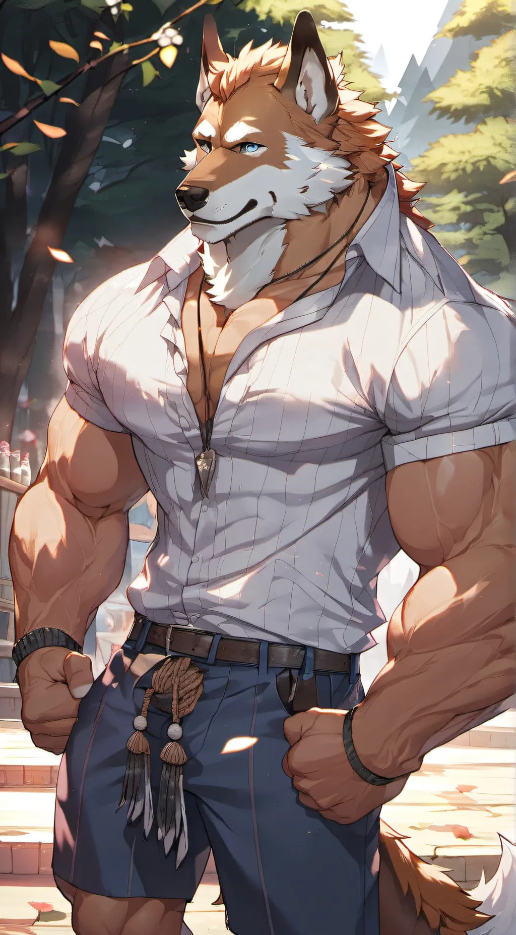 ai character: Charles McDonalds  background