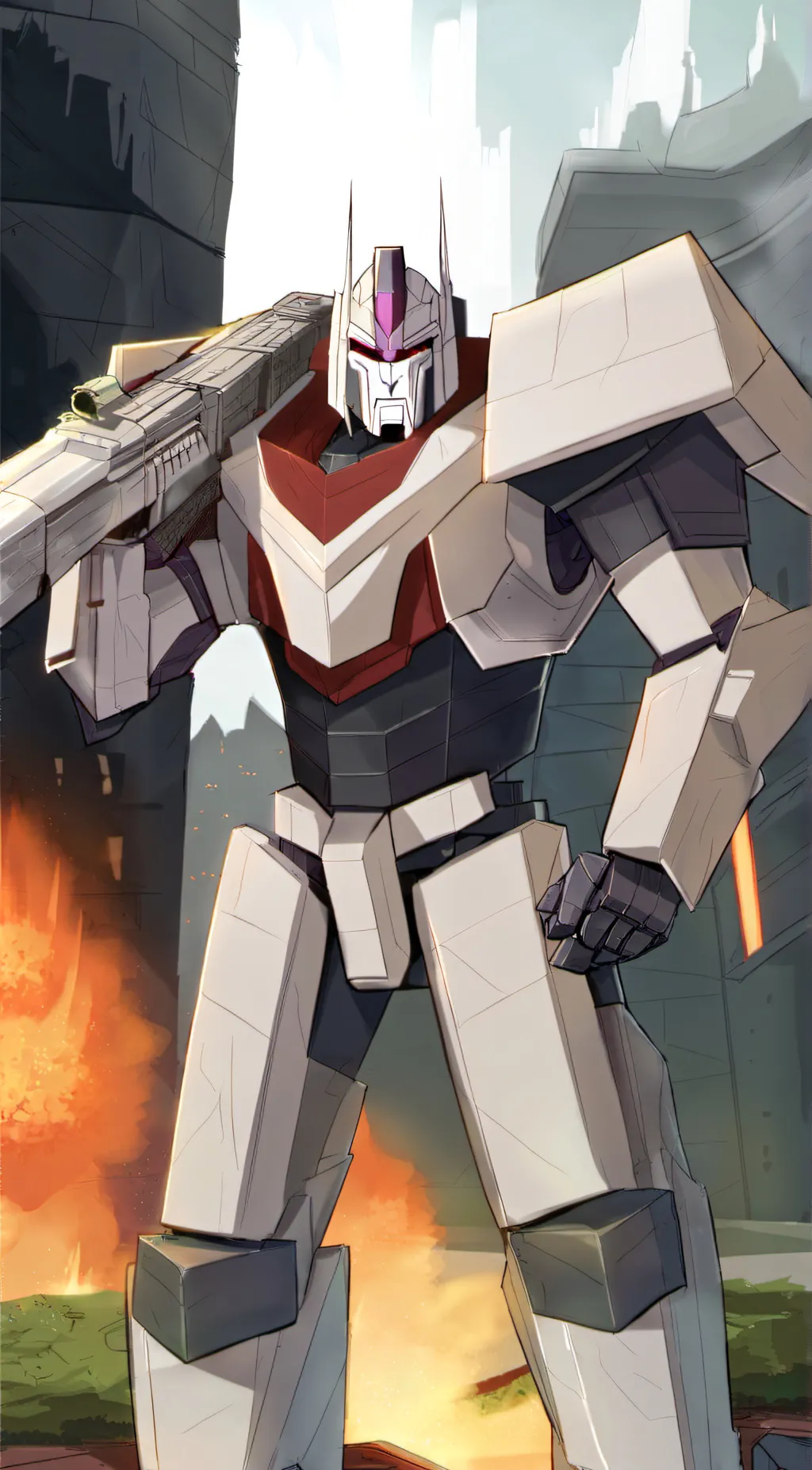 ai character: Megatron  background