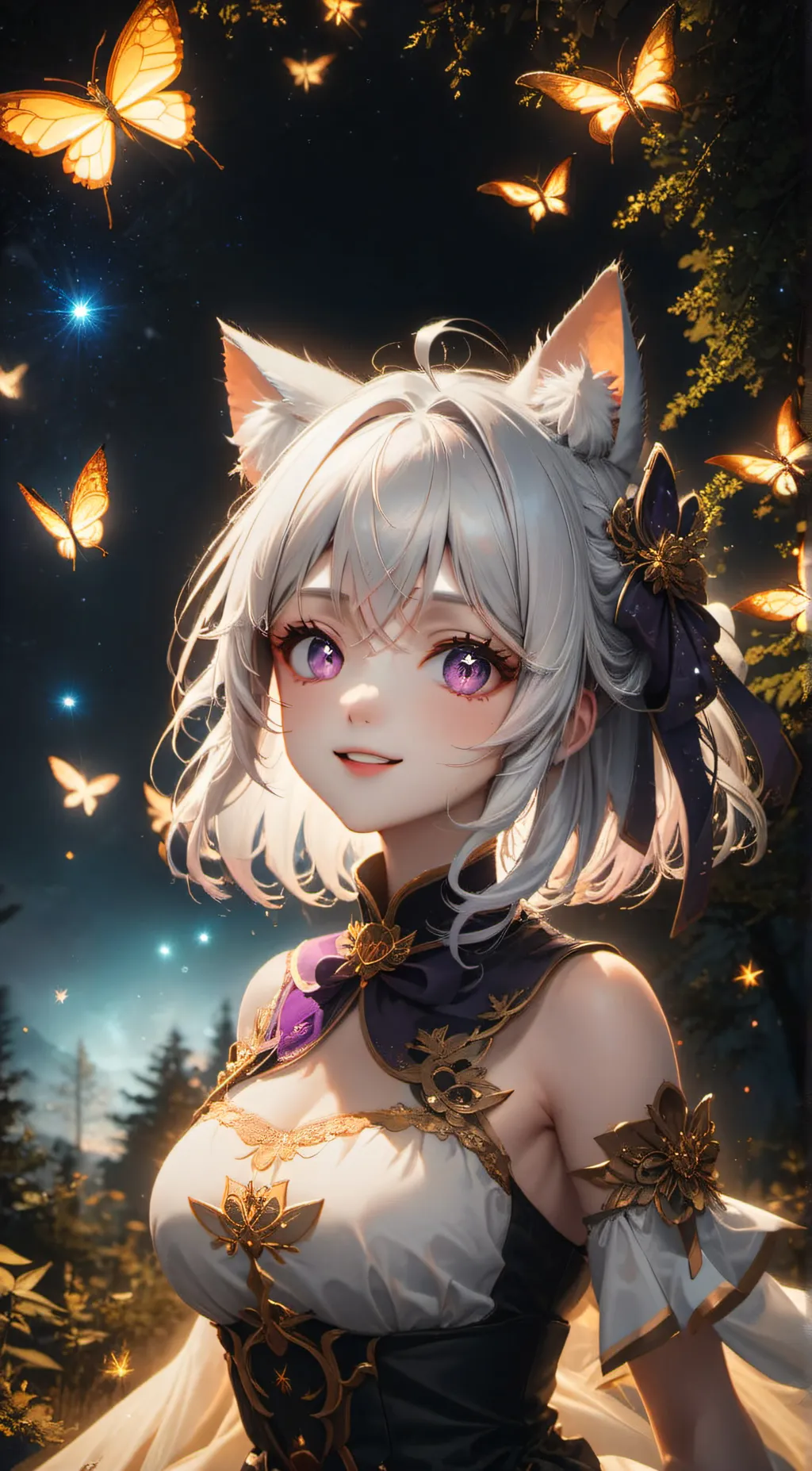 ai character: Fleur background