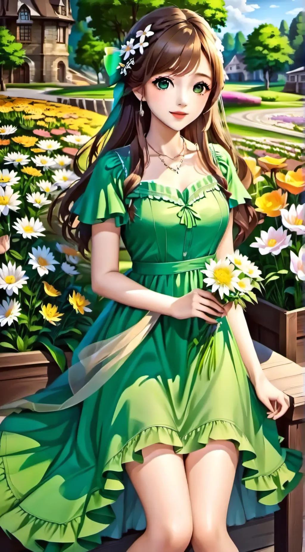 ai character: Ivyana Grey background