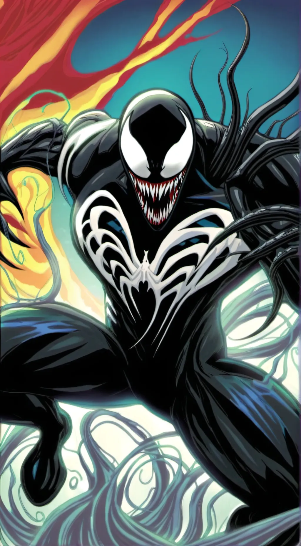 ai character: VENOM background