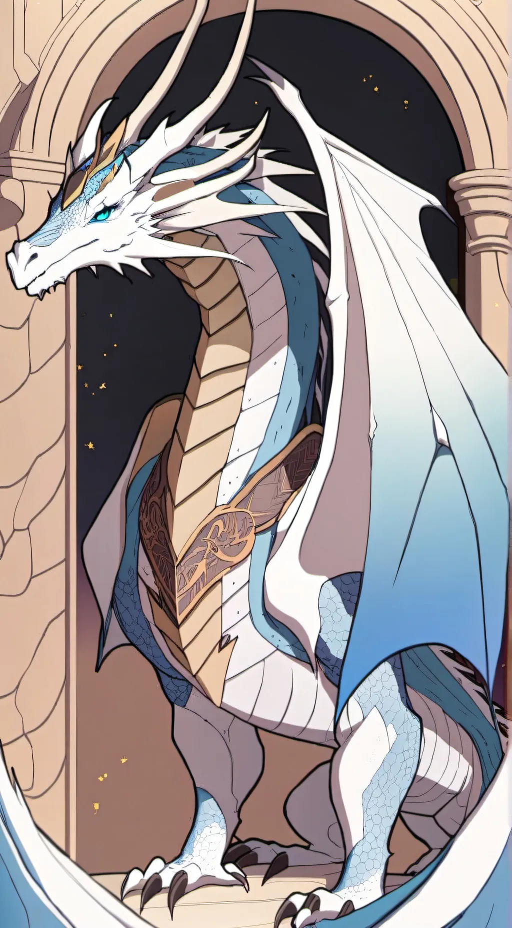 ai character: Winter background