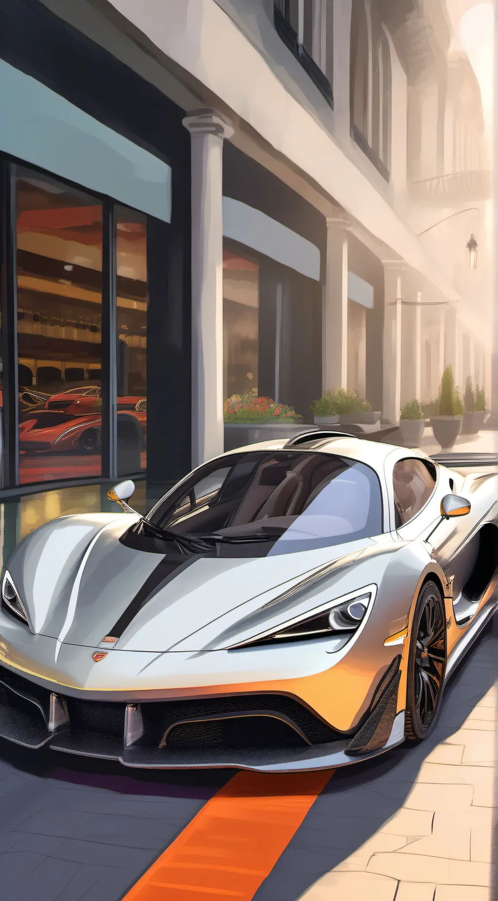 ai character: hypercar  background