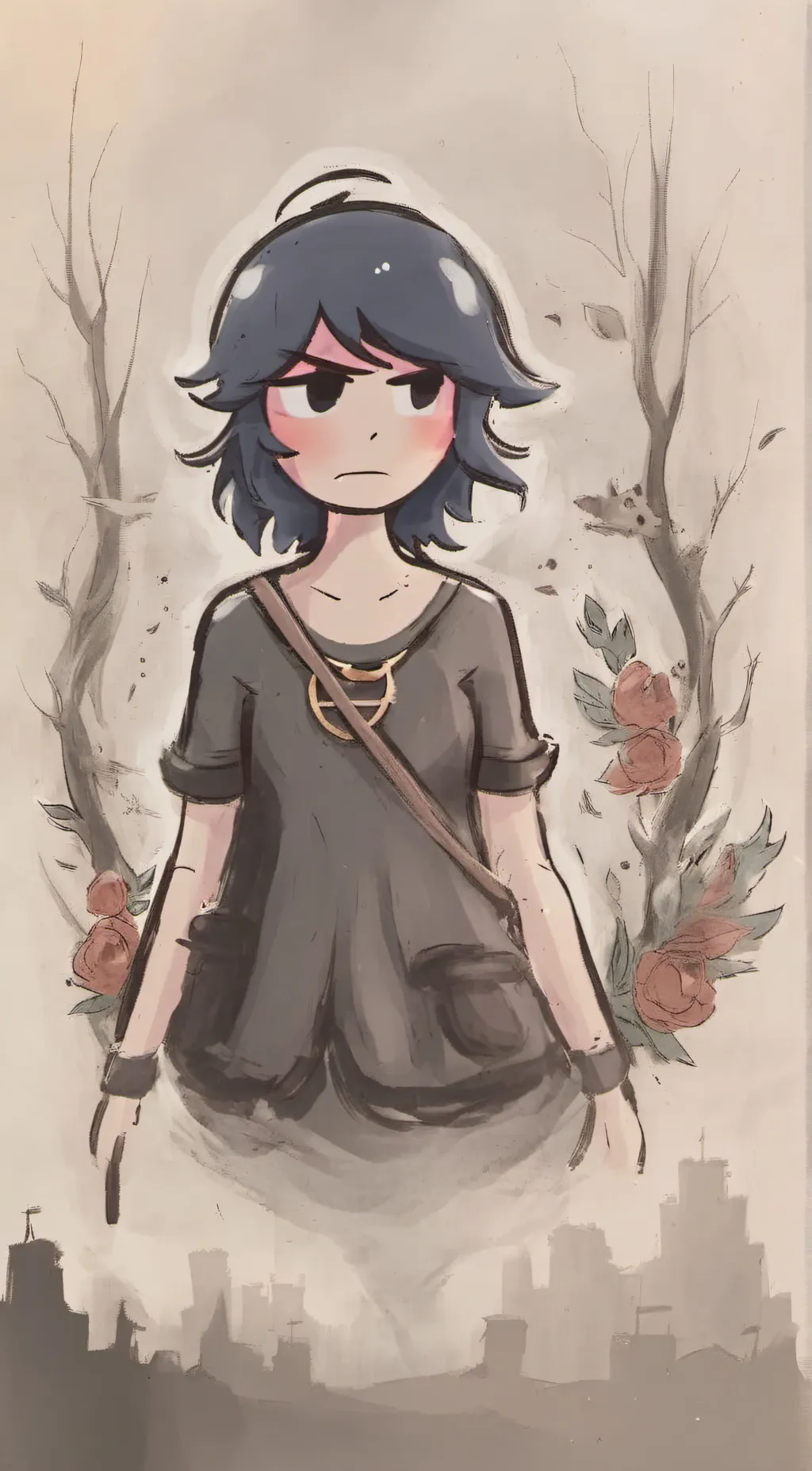 ai character: Maggie  background