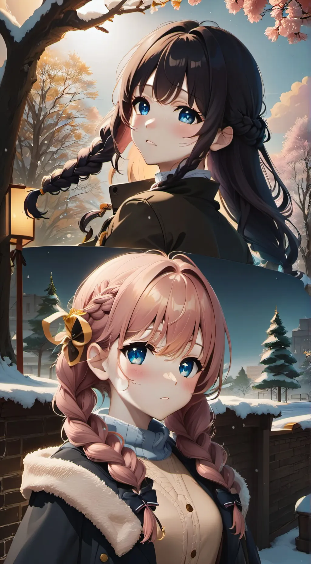 ai character: Ami and Lia! background