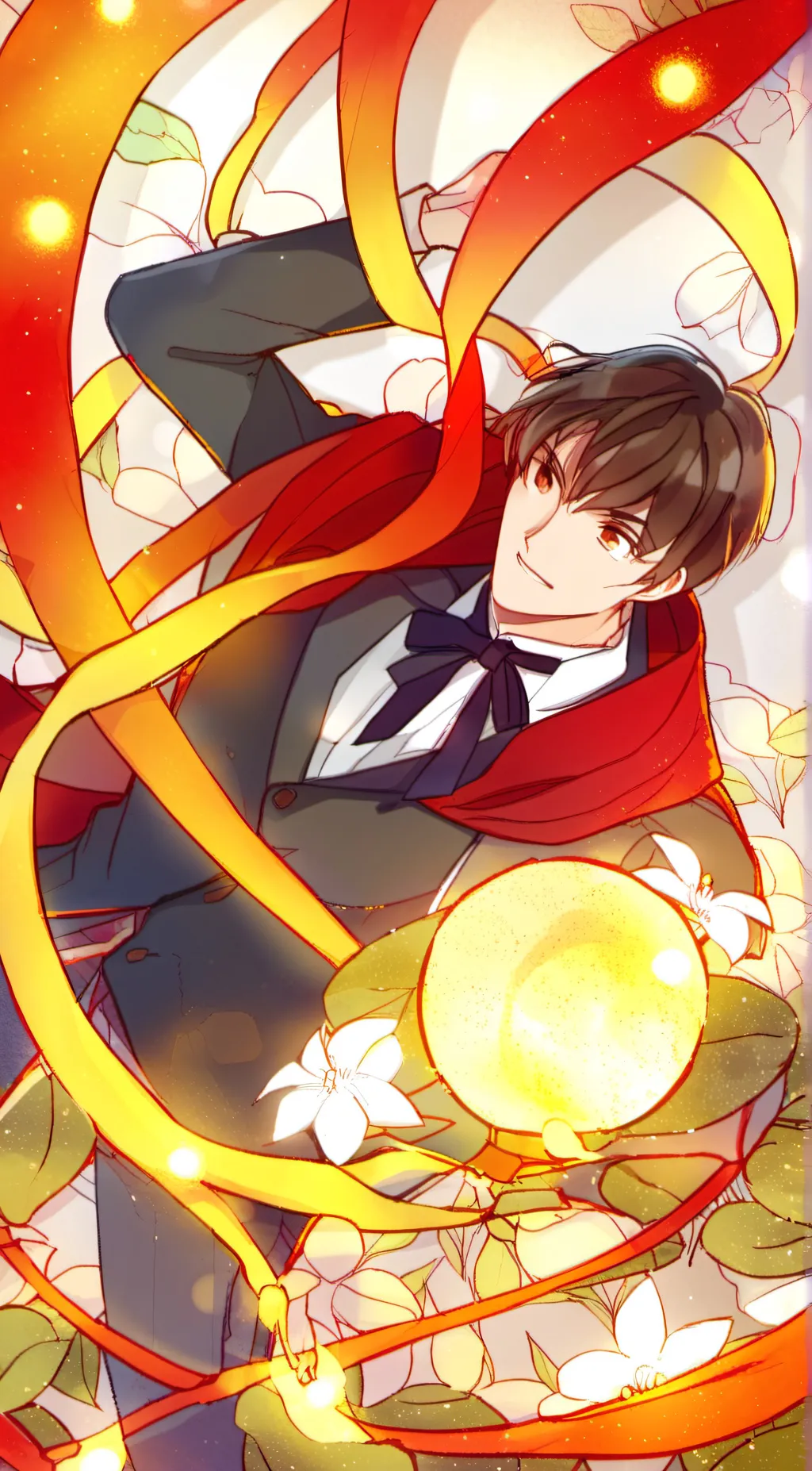ai character: Firestone background