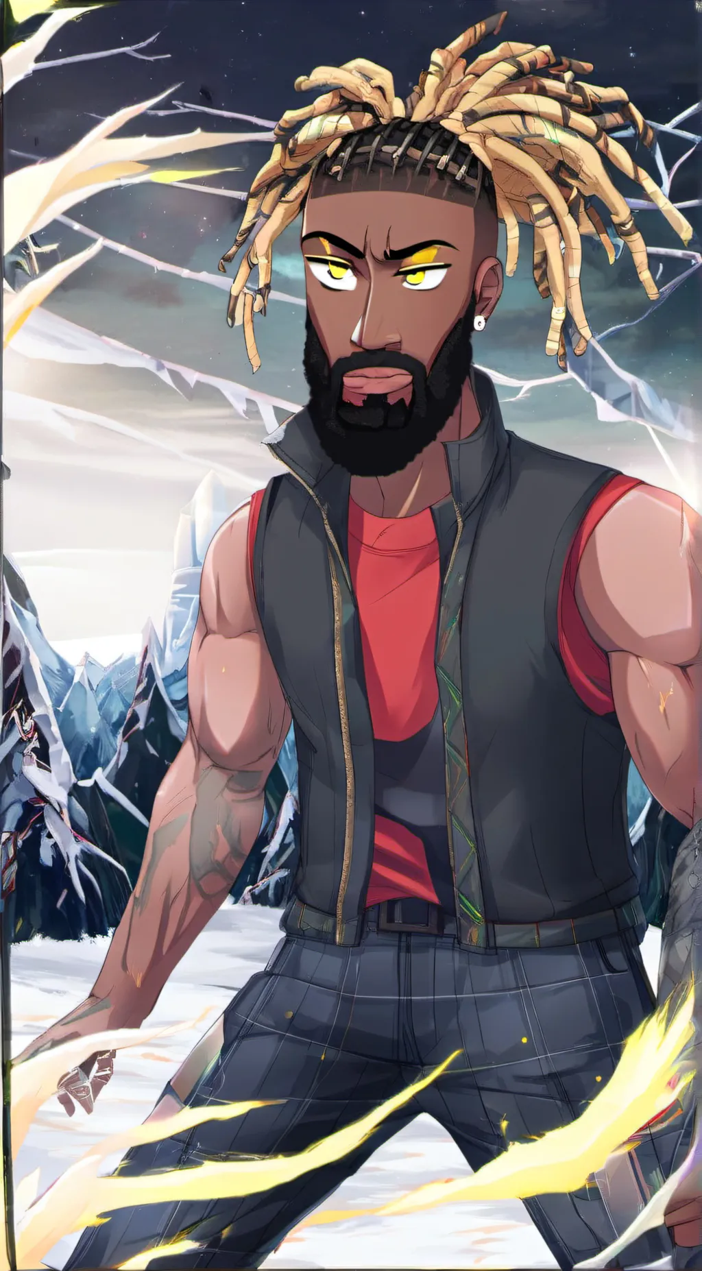 ai character: Frylock [ATHF] background