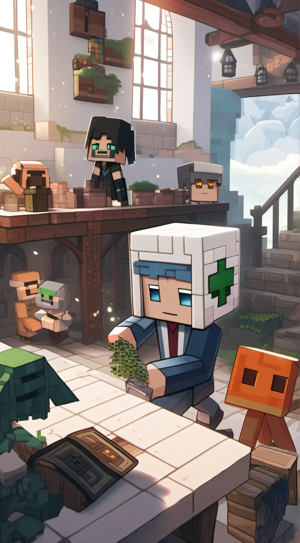 ai character: lucky  background