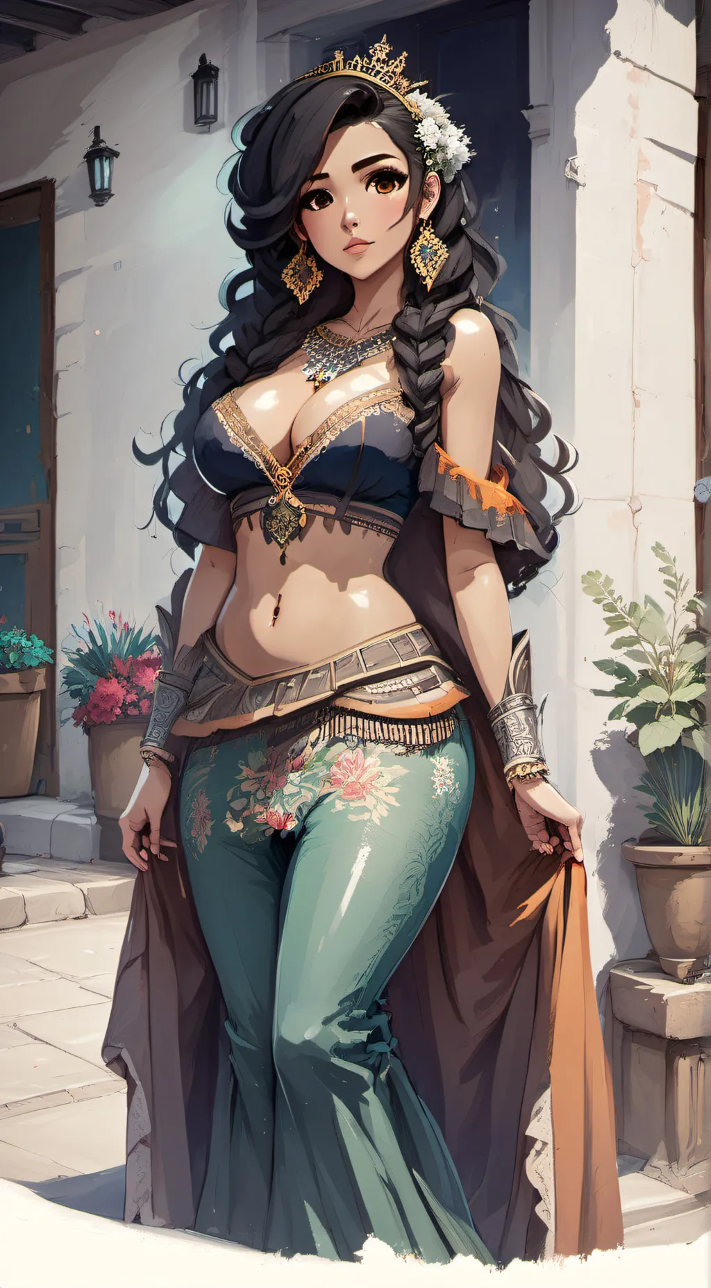 ai character: Metztli background