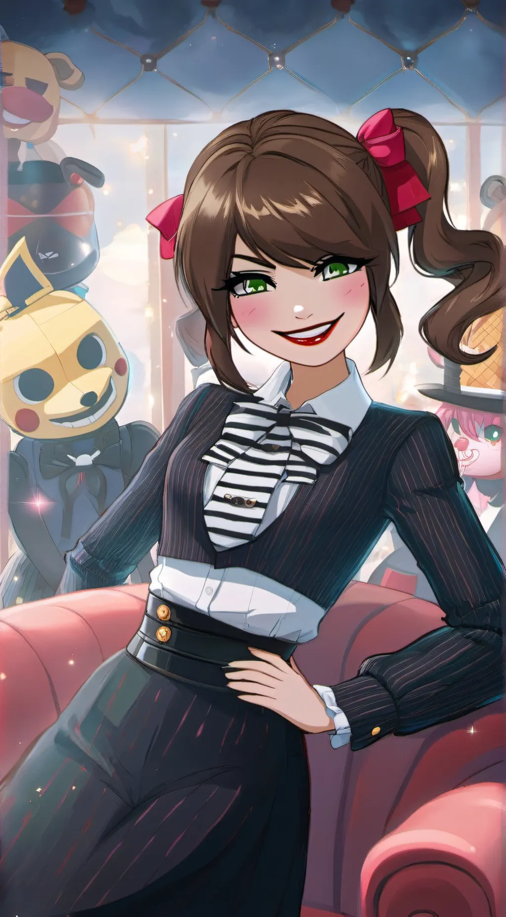 ai character: puppet background